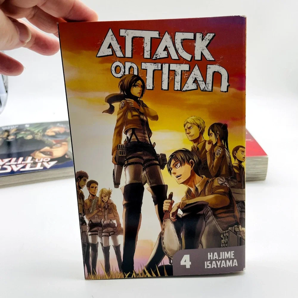 Attack on Titan Manga Lot Vol 4 and 5 Hajime Isayama Kodansha English Paperback